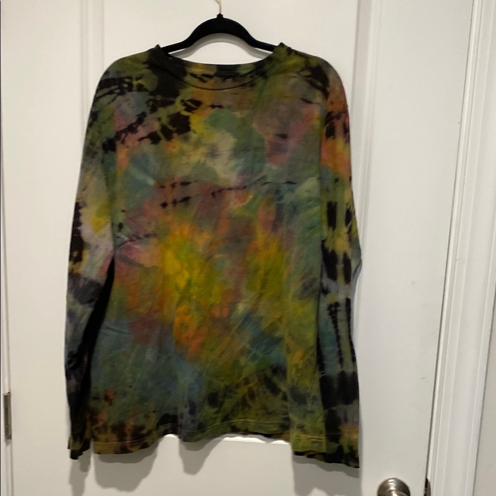 Multicolor Tie-Dye Long Sleeve Shirt